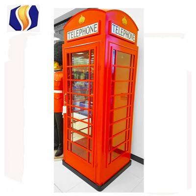 Sales promotion outdoor telephone kiosk booth