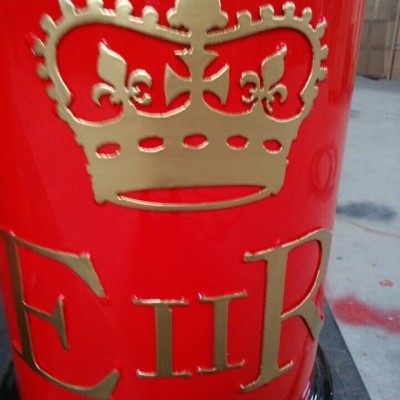 English red mail box post box China mailbox for sale