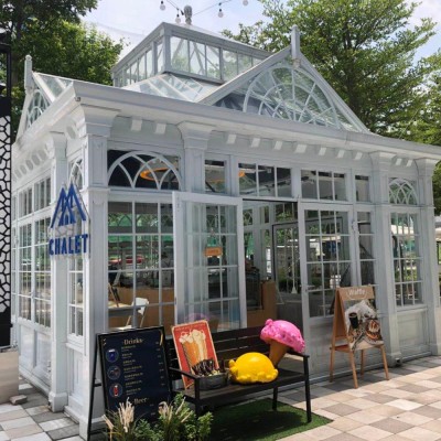 White Luxury Classic Hot Dip Galvanized Greenhouse