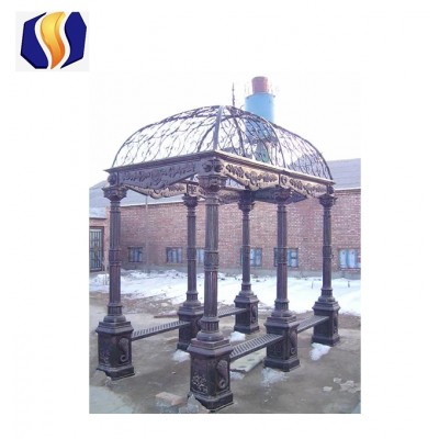 Outdoor cast iron luxury garden gazebo