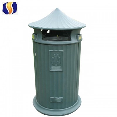 Freestanding Cast Iron Wastebin