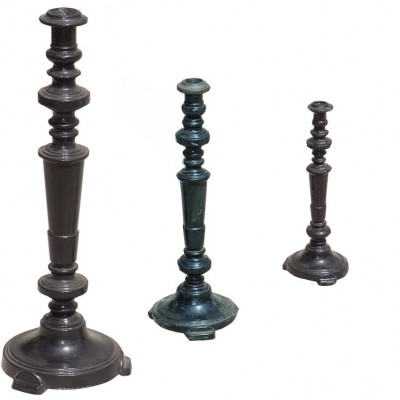 antique china classic Floor standing Cast iron candle holders