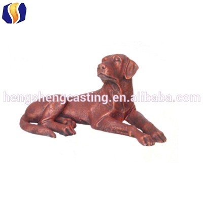 antique garden cast iron dog statues