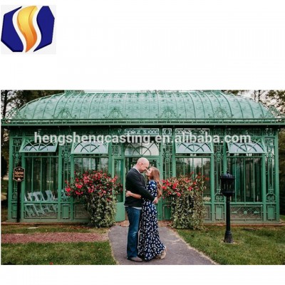 Botou hengsheng supply cheap greenhouse restaurant greenhouse cafe for sale HS-GREENHOUSE-1